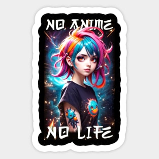 No Anime No Life Sticker